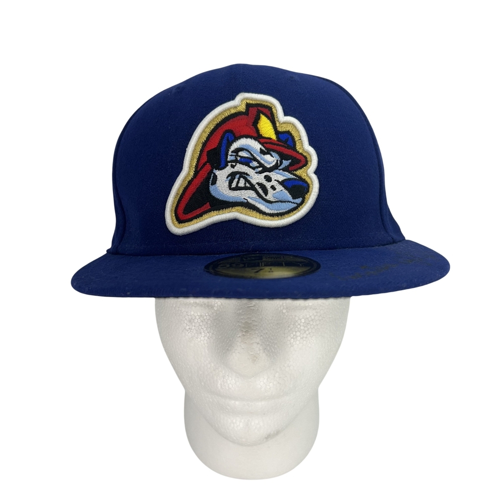 Peoria Chiefs Hat Cap Fitted Mens 7 1/8 Blue MiLB Baseball New Era